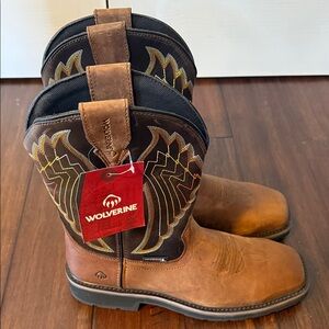 Wolverine Men's Rancher Eagle EH steel toe Wellington work boots